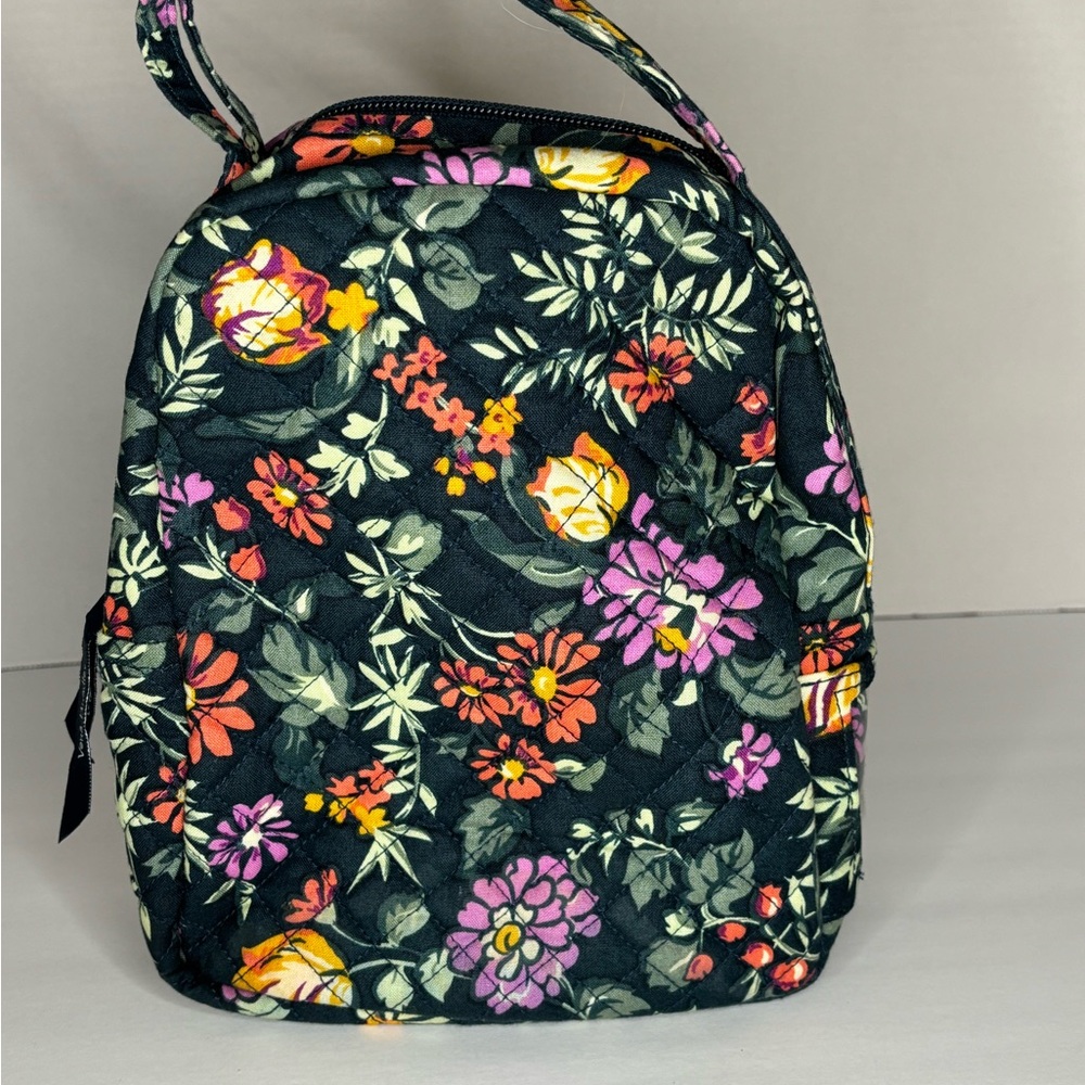 Vera Bradley Black Floral Lunch Tote